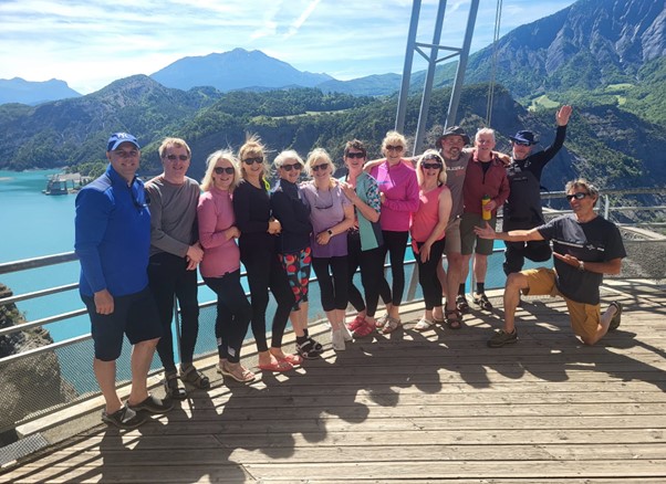 At the Barrage du Lac-de-Serre-Poncon on our way to the lower Durance